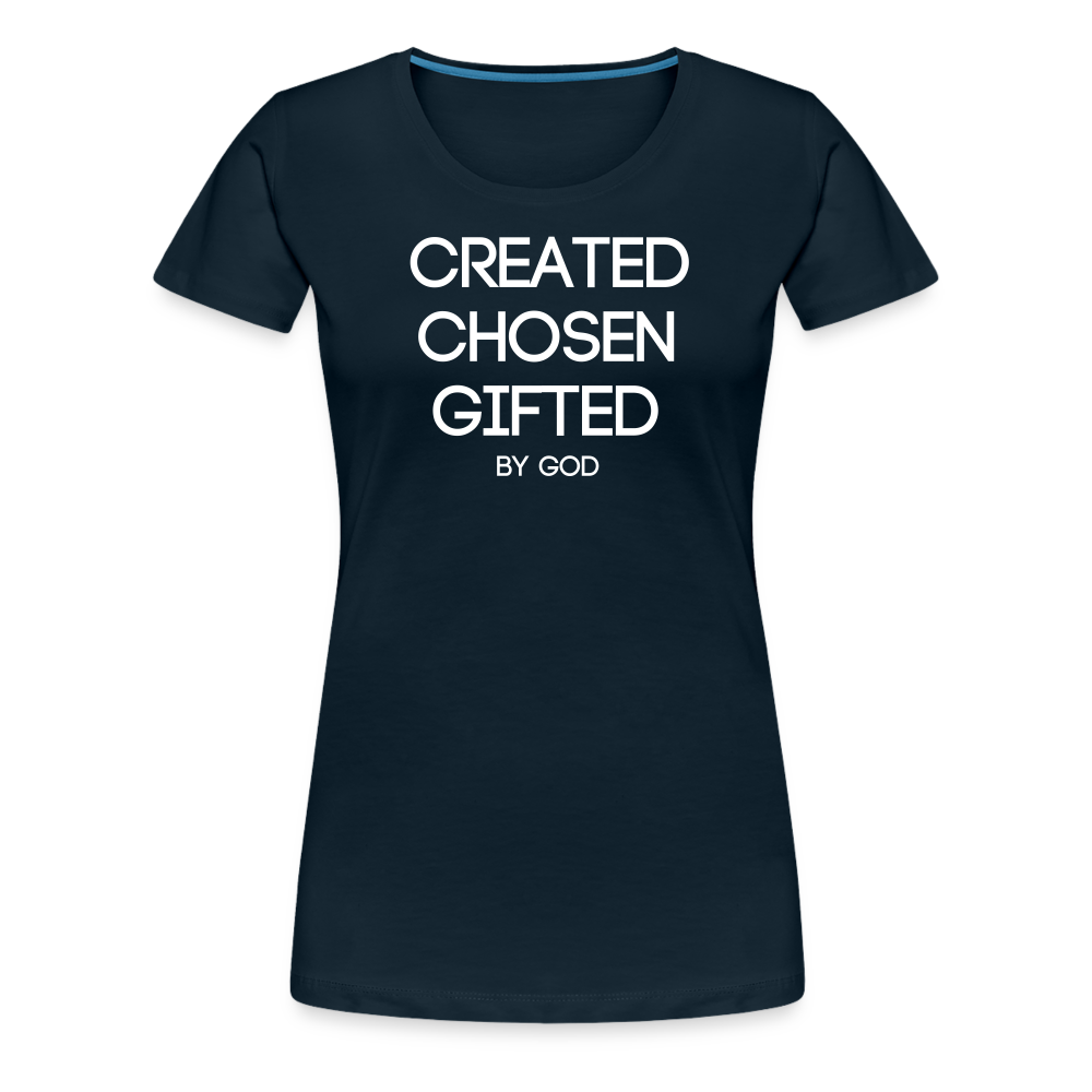 Created Women’s Premium T-Shirt - deep navy