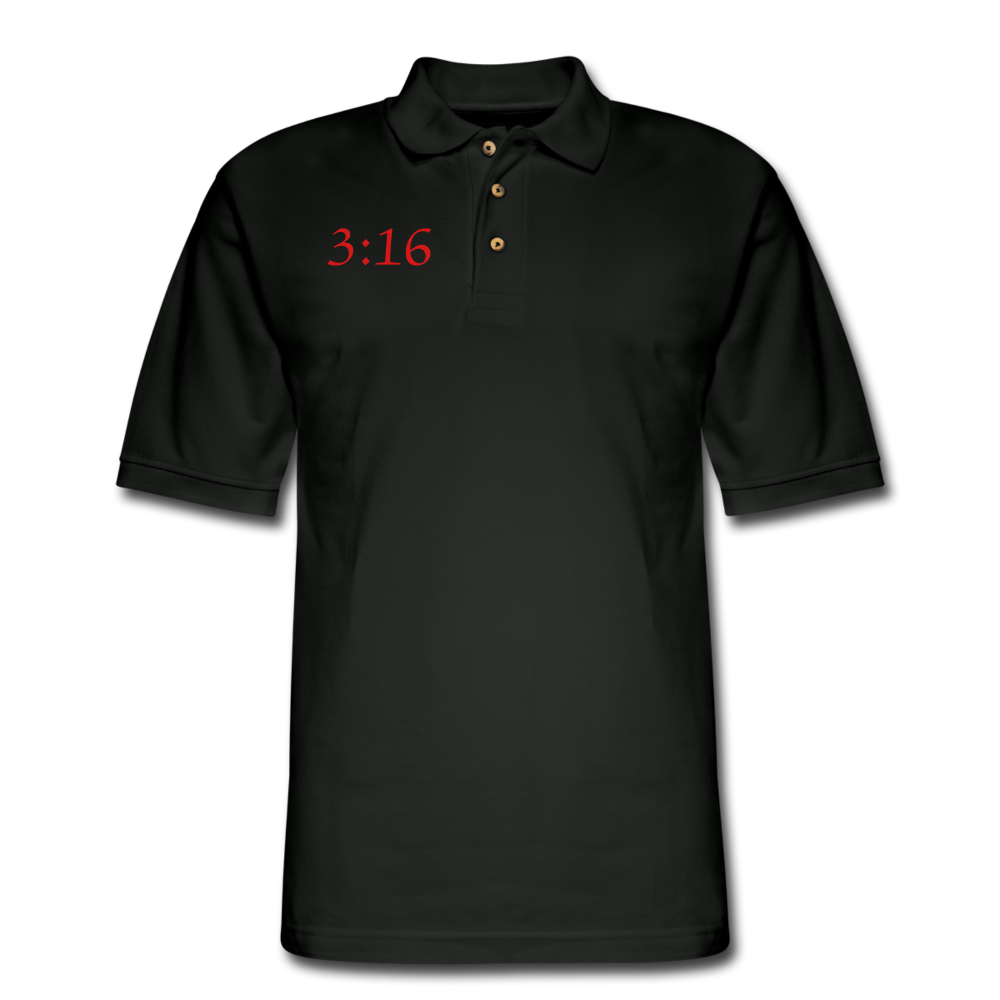 3:16 Men's Pique Polo Shirt Elisheba M6:33