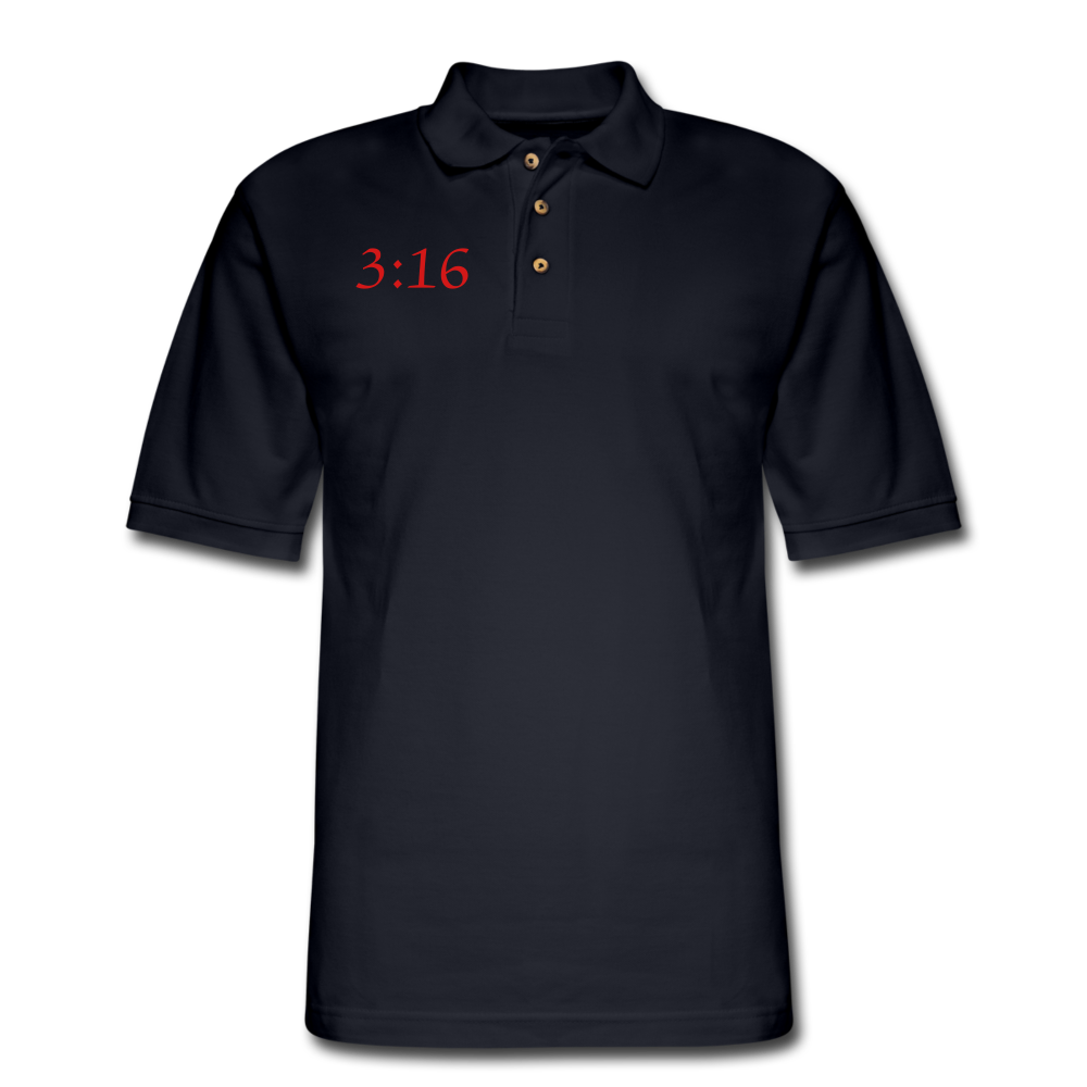 3:16 Men's Pique Polo Shirt Elisheba M6:33