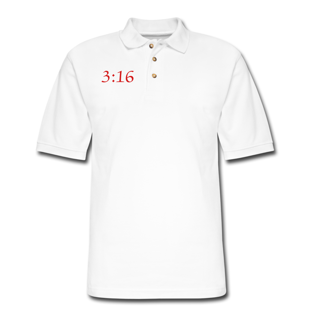 3:16 Men's Pique Polo Shirt Elisheba M6:33