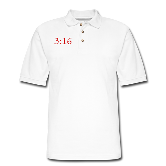 3:16 Men's Pique Polo Shirt Elisheba M6:33
