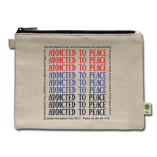 Addicted To Peace Carry All Pouch Elisheba M6:33