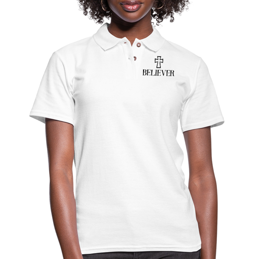 Believer Women's Pique Polo Shirt Elisheba M6:33