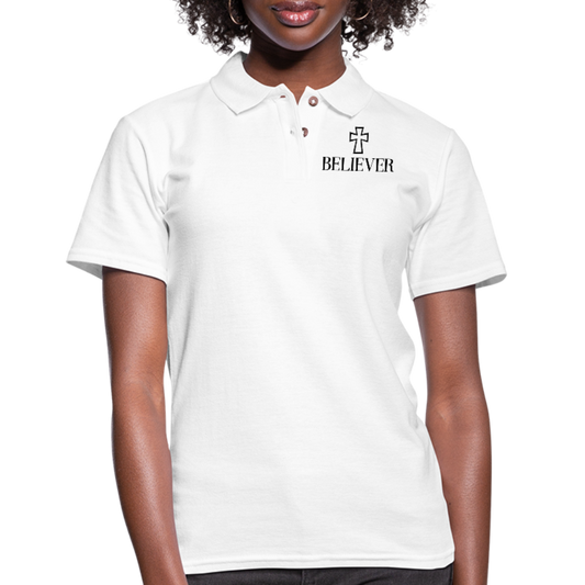 Believer Women's Pique Polo Shirt Elisheba M6:33