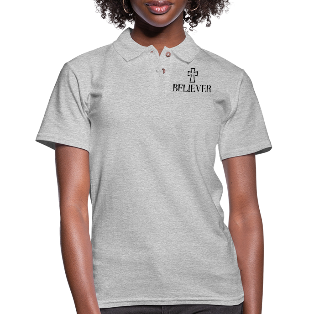Believer Women's Pique Polo Shirt Elisheba M6:33