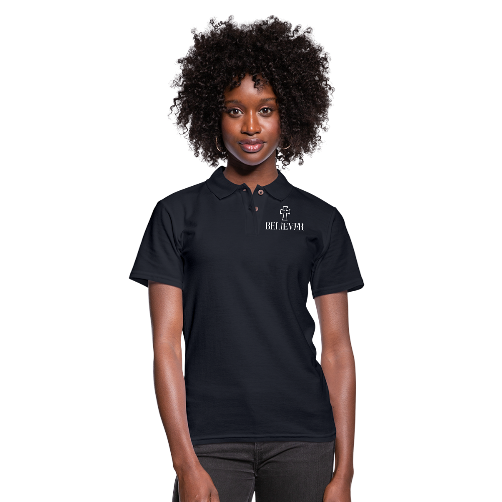 Believer Women's Pique Polo Shirt Elisheba M6:33