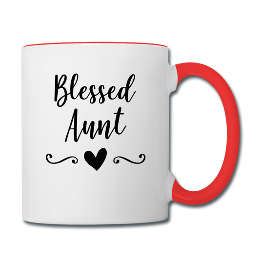 Blessed Aunt Contrast Coffee Mug Elisheba M6:33