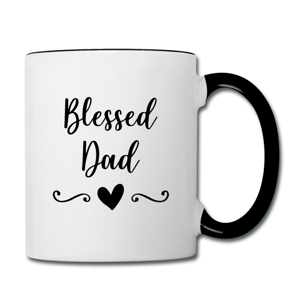 Blessed Dad Contrast Coffee Mug Elisheba M6:33