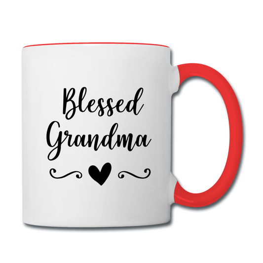 Blessed Grandma Contrast Coffee Mug Elisheba M6:33
