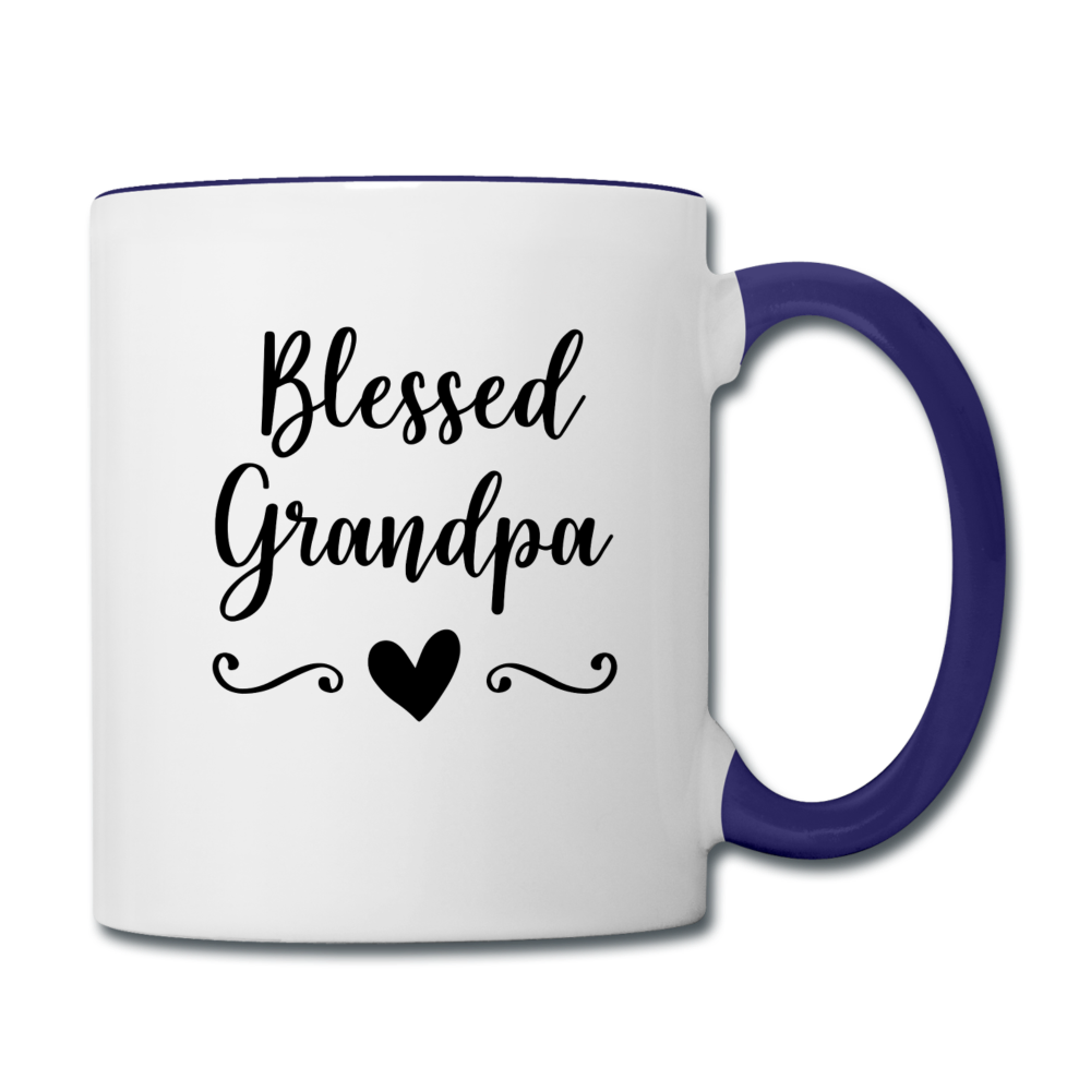 Blessed Grandpa Contrast Coffee Mug Elisheba M6:33