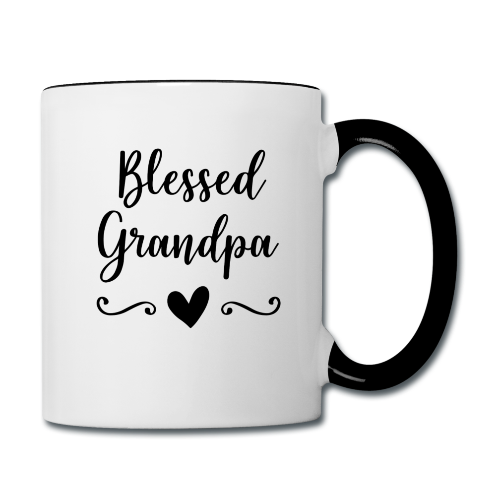 Blessed Grandpa Contrast Coffee Mug Elisheba M6:33