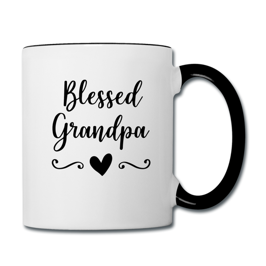 Blessed Grandpa Contrast Coffee Mug Elisheba M6:33