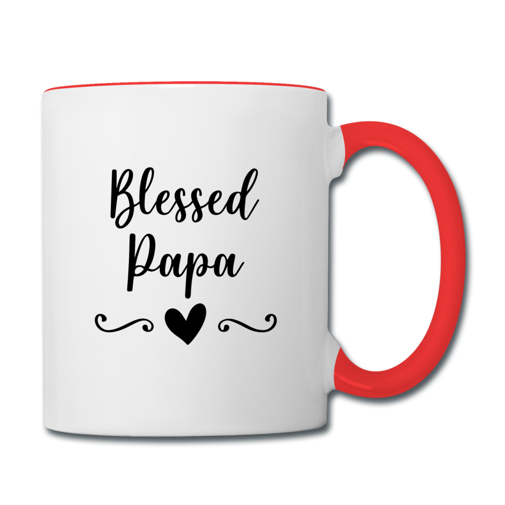 Blessed Papa Contrast Coffee Mug Elisheba M6:33