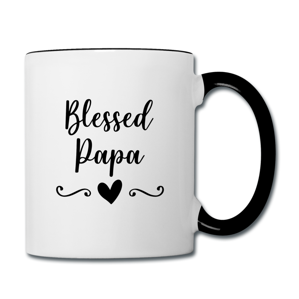 Blessed Papa Contrast Coffee Mug Elisheba M6:33