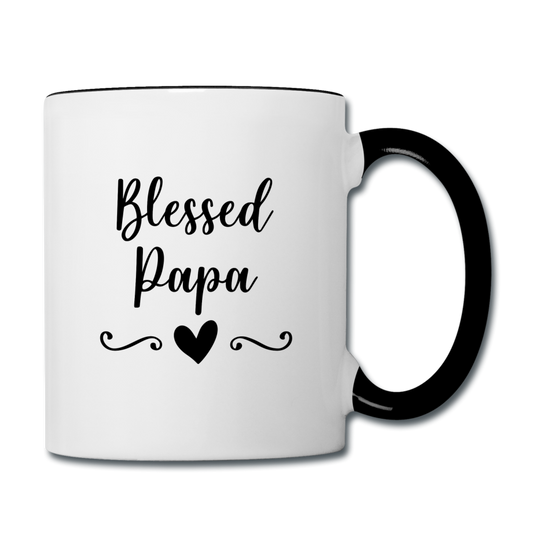 Blessed Papa Contrast Coffee Mug Elisheba M6:33