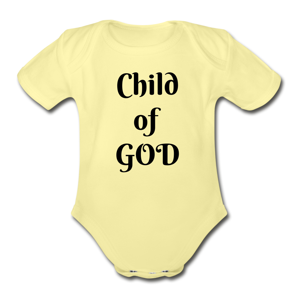Child of God Organic Short Sleeve Baby Bodysuit Elisheba M6:33