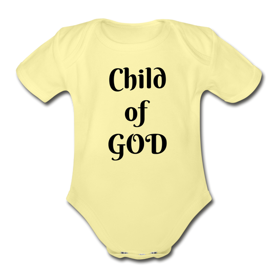 Child of God Organic Short Sleeve Baby Bodysuit Elisheba M6:33