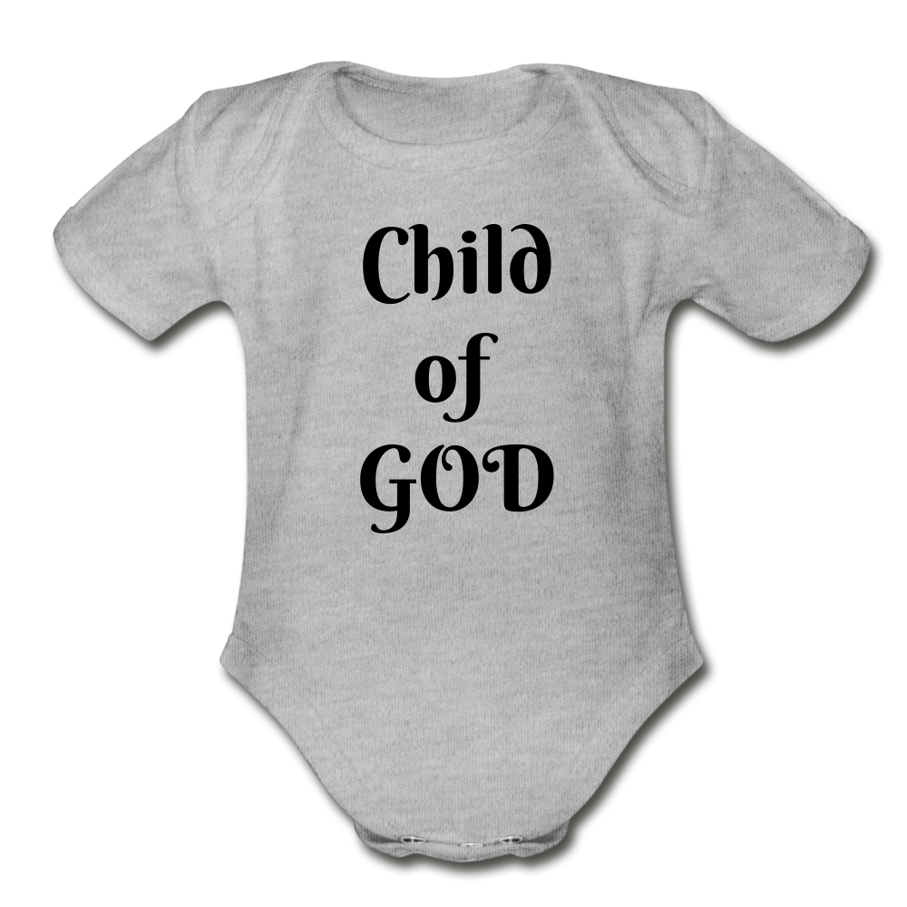 Child of God Organic Short Sleeve Baby Bodysuit Elisheba M6:33