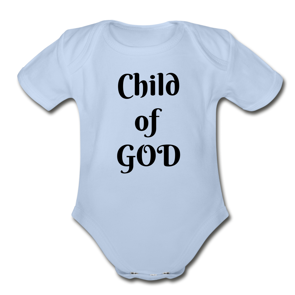 Child of God Organic Short Sleeve Baby Bodysuit Elisheba M6:33