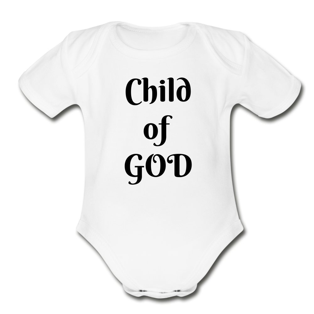 Child of God Organic Short Sleeve Baby Bodysuit Elisheba M6:33