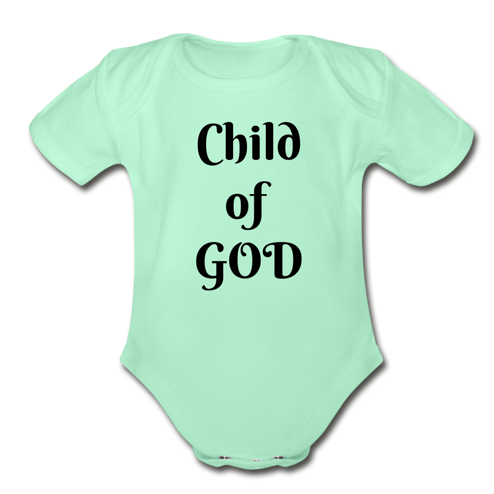 Child of God Organic Short Sleeve Baby Bodysuit Elisheba M6:33