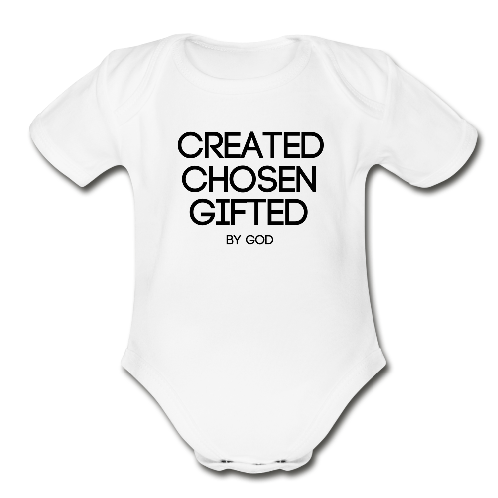 Created Organic Short Sleeve Baby Bodysuit Elisheba M6:33