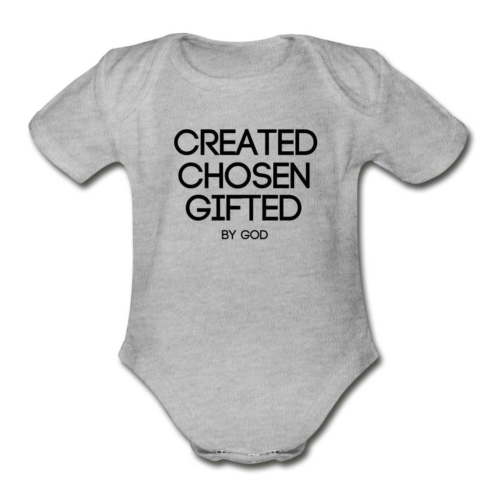 Created Organic Short Sleeve Baby Bodysuit Elisheba M6:33
