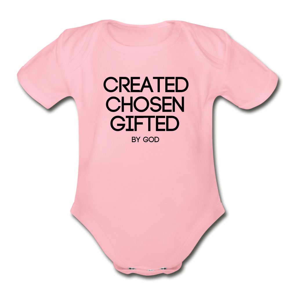Created Organic Short Sleeve Baby Bodysuit Elisheba M6:33