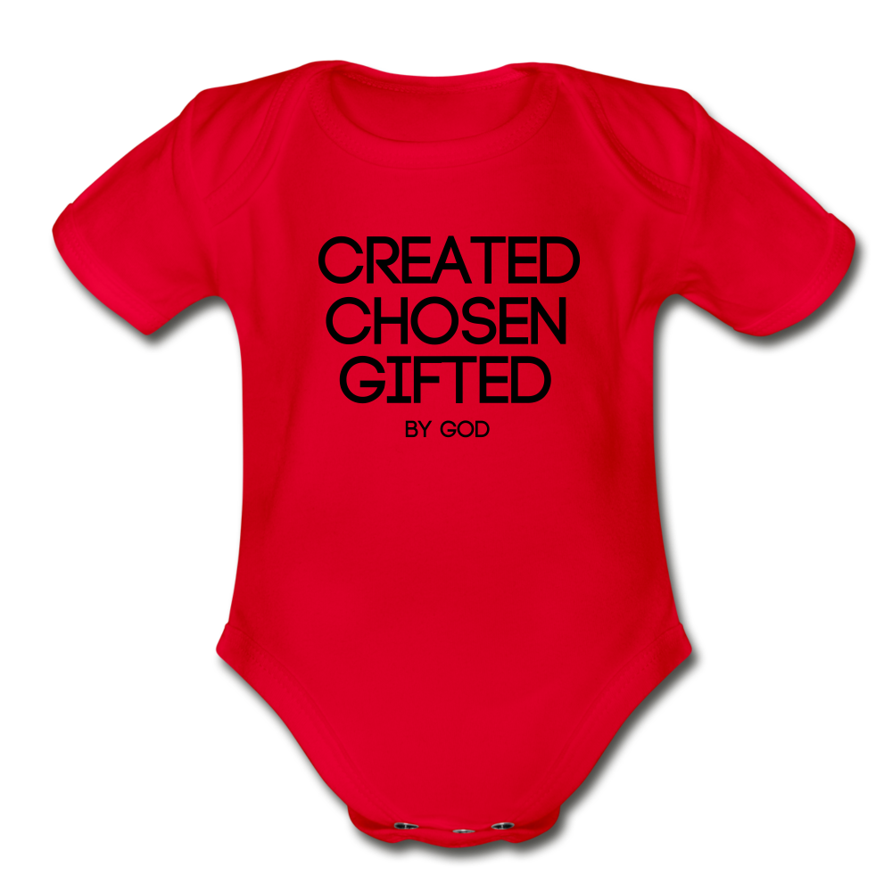 Created Organic Short Sleeve Baby Bodysuit Elisheba M6:33