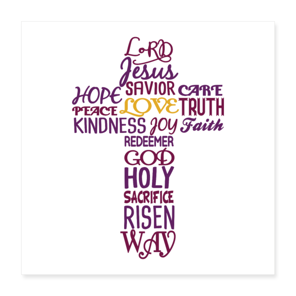 Cross Love Poster 16x16 Elisheba M6:33