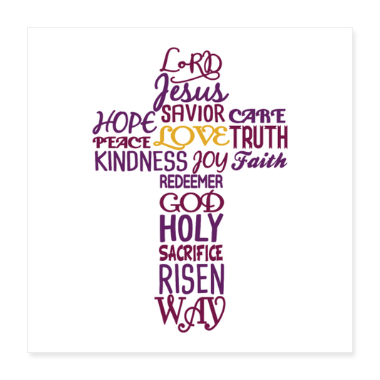 Cross Love Poster 16x16 Elisheba M6:33
