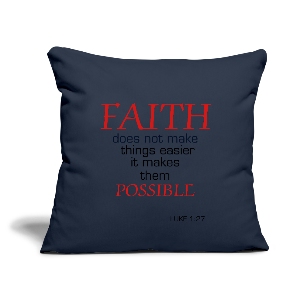 FAITH Throw Pillow Cover 18” x 18” Elisheba M6:33