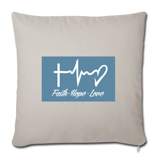 Faith Hope Love Throw Pillow Cover Elisheba M6:33