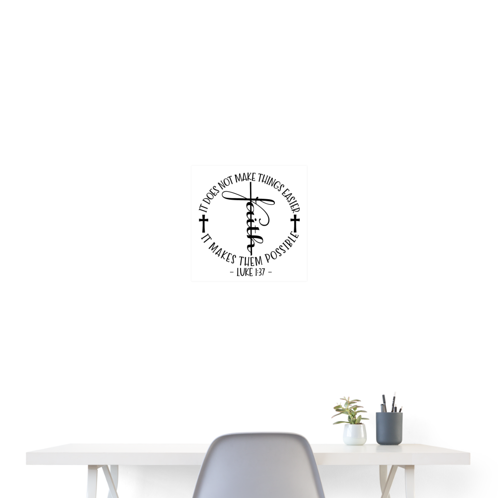 Faith Poster 16x16 Elisheba M6:33