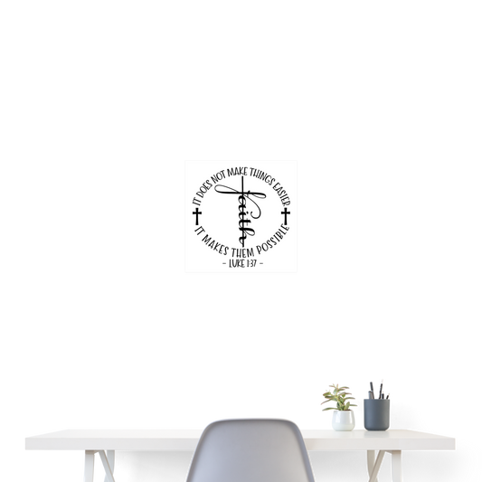 Faith Poster 16x16 Elisheba M6:33