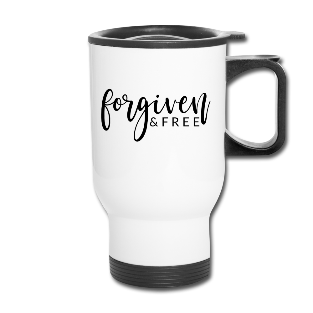 Forgiven & Free Travel Mug Elisheba M6:33