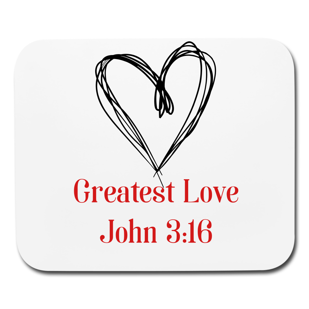 Greatest Love Mouse pad Horizontal Elisheba M6:33