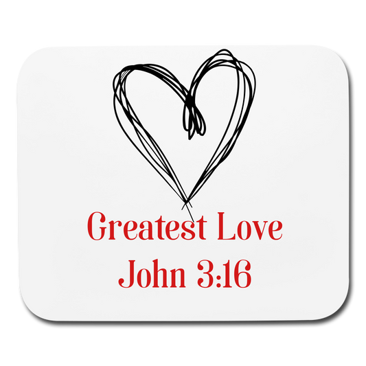Greatest Love Mouse pad Horizontal Elisheba M6:33