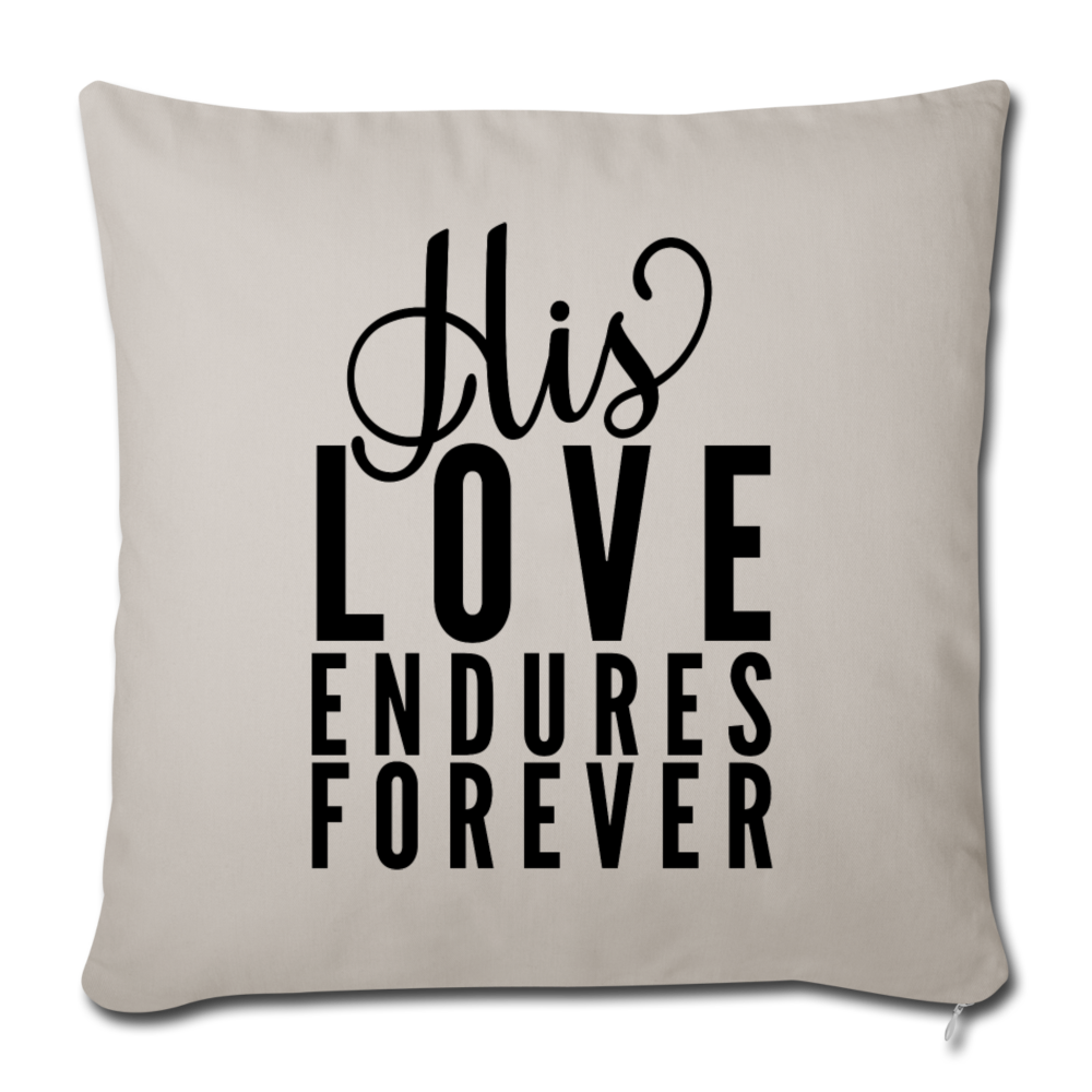 His Love Endures Forever Throw Pillow Cover Elisheba M6:33