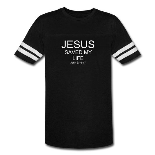 Jesus Saved My Life Vintage Sport T-Shirt Elisheba M6:33