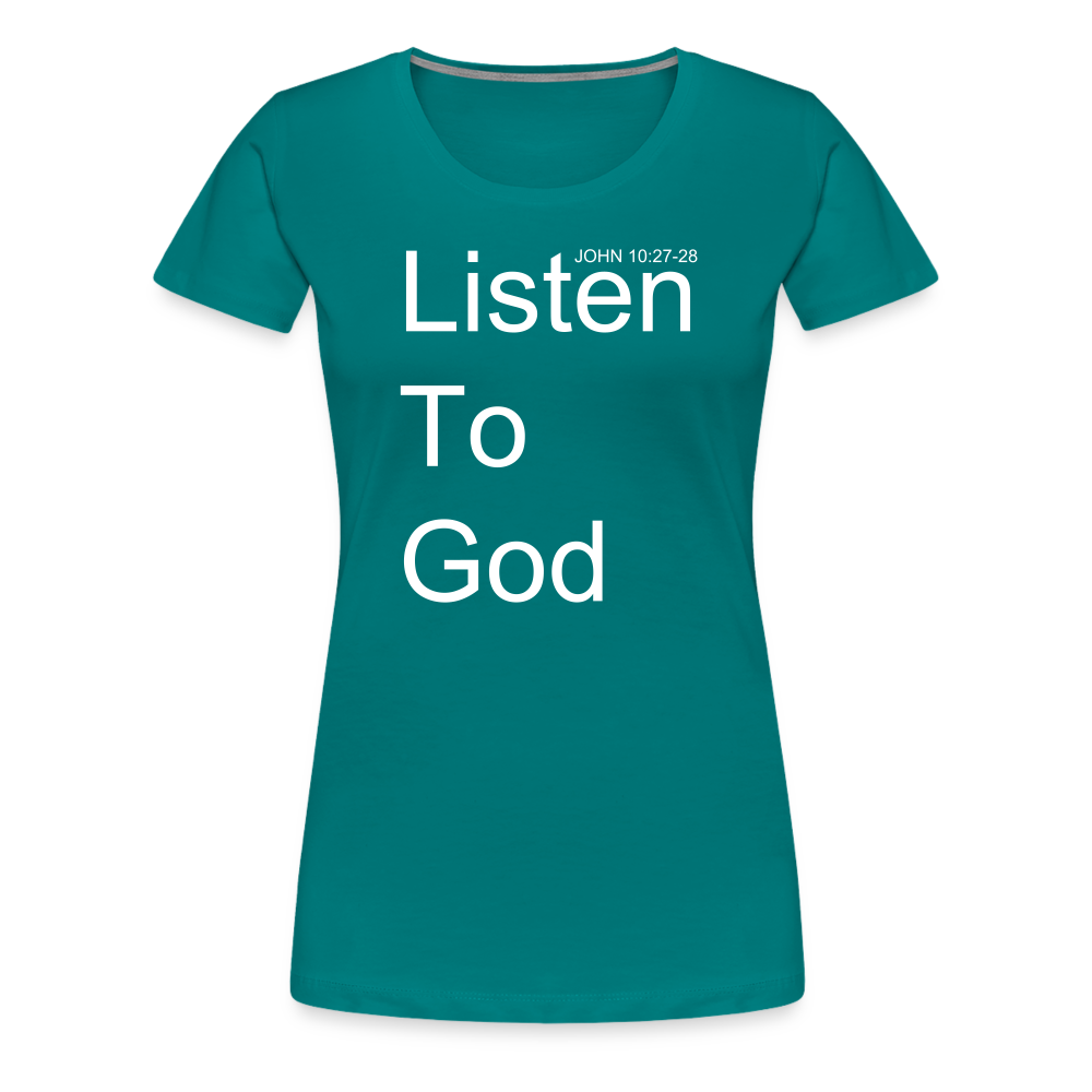 Listen To God Premium T-Shirt Elisheba M6:33
