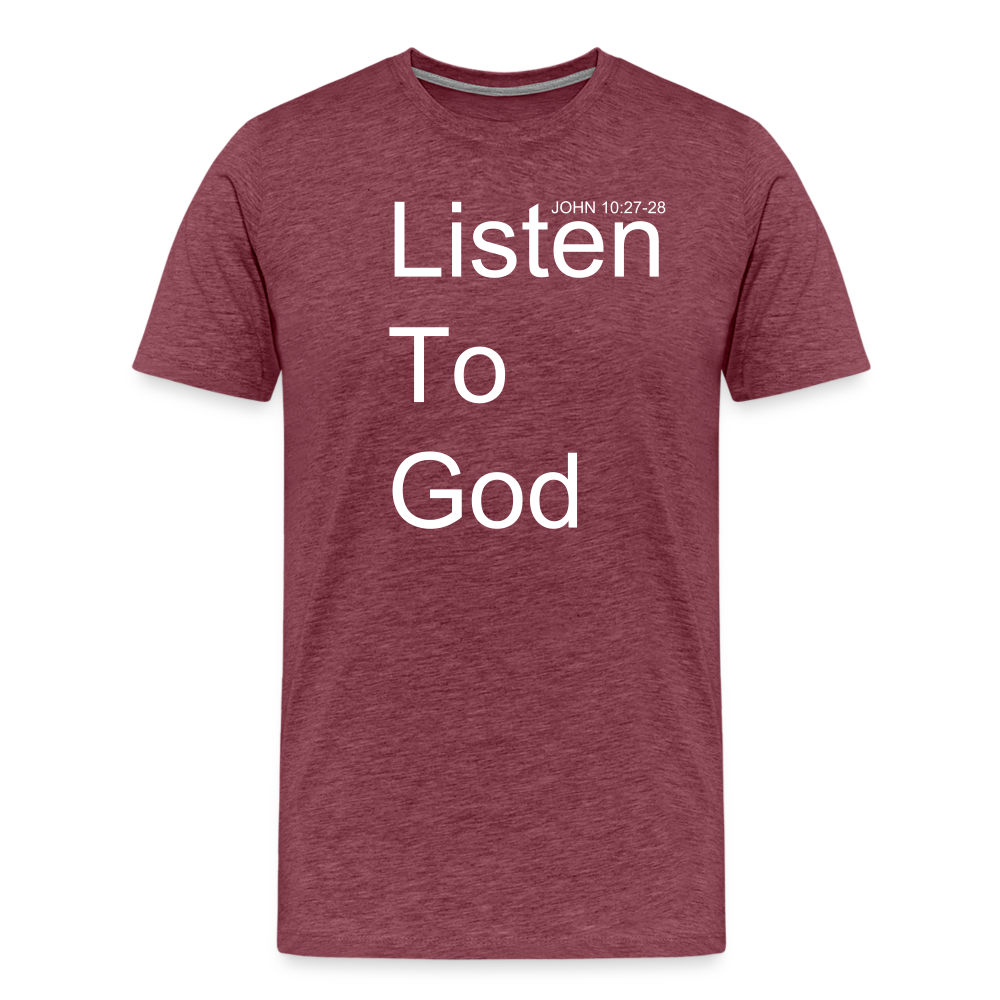 Listen To God Premium T-Shirt Elisheba M6:33