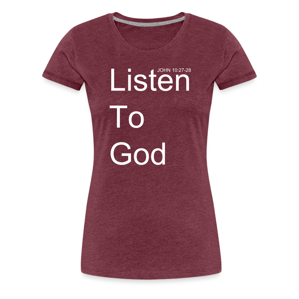 Listen To God Premium T-Shirt Elisheba M6:33
