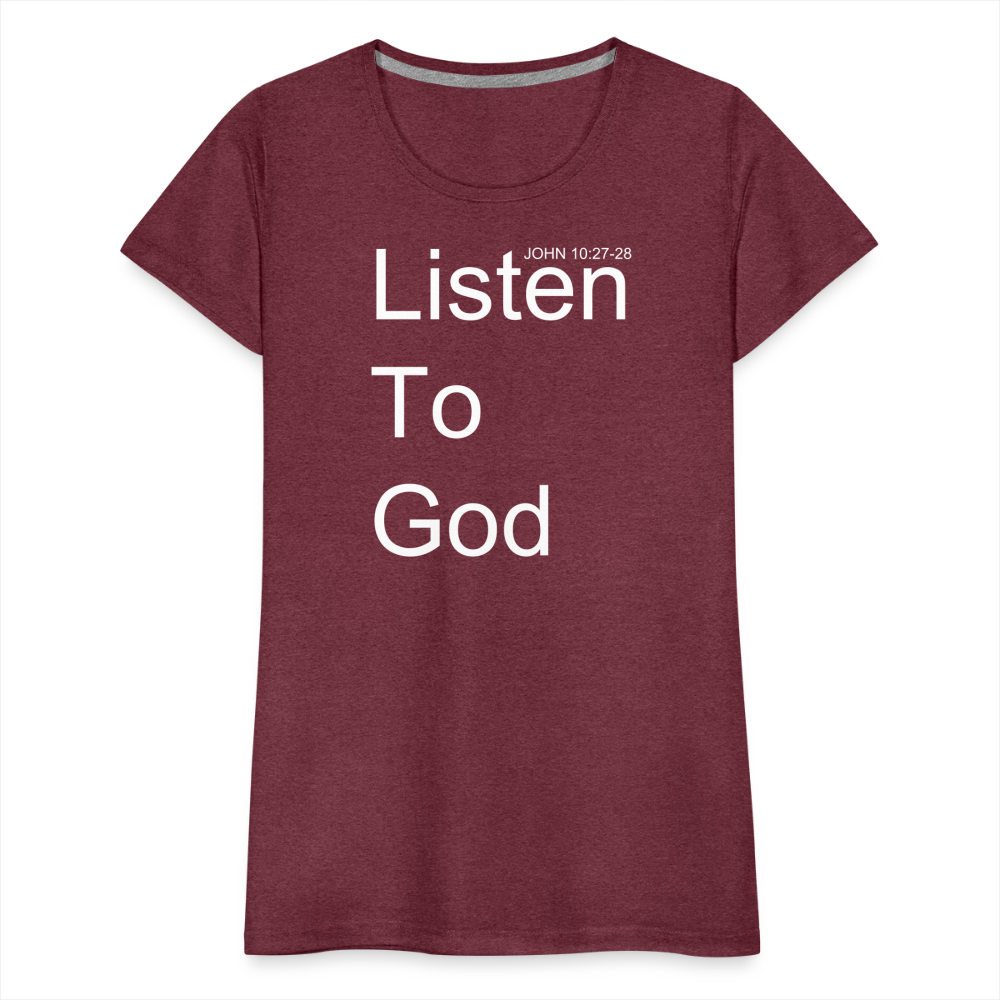 Listen To God Premium T-Shirt Elisheba M6:33
