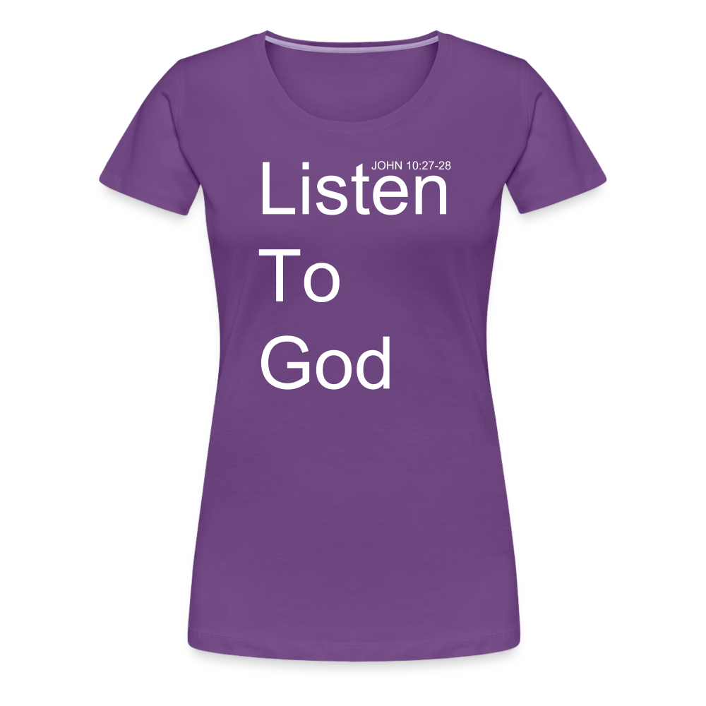 Listen To God Premium T-Shirt Elisheba M6:33