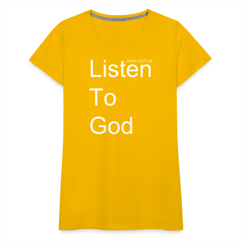 Listen To God Premium T-Shirt Elisheba M6:33