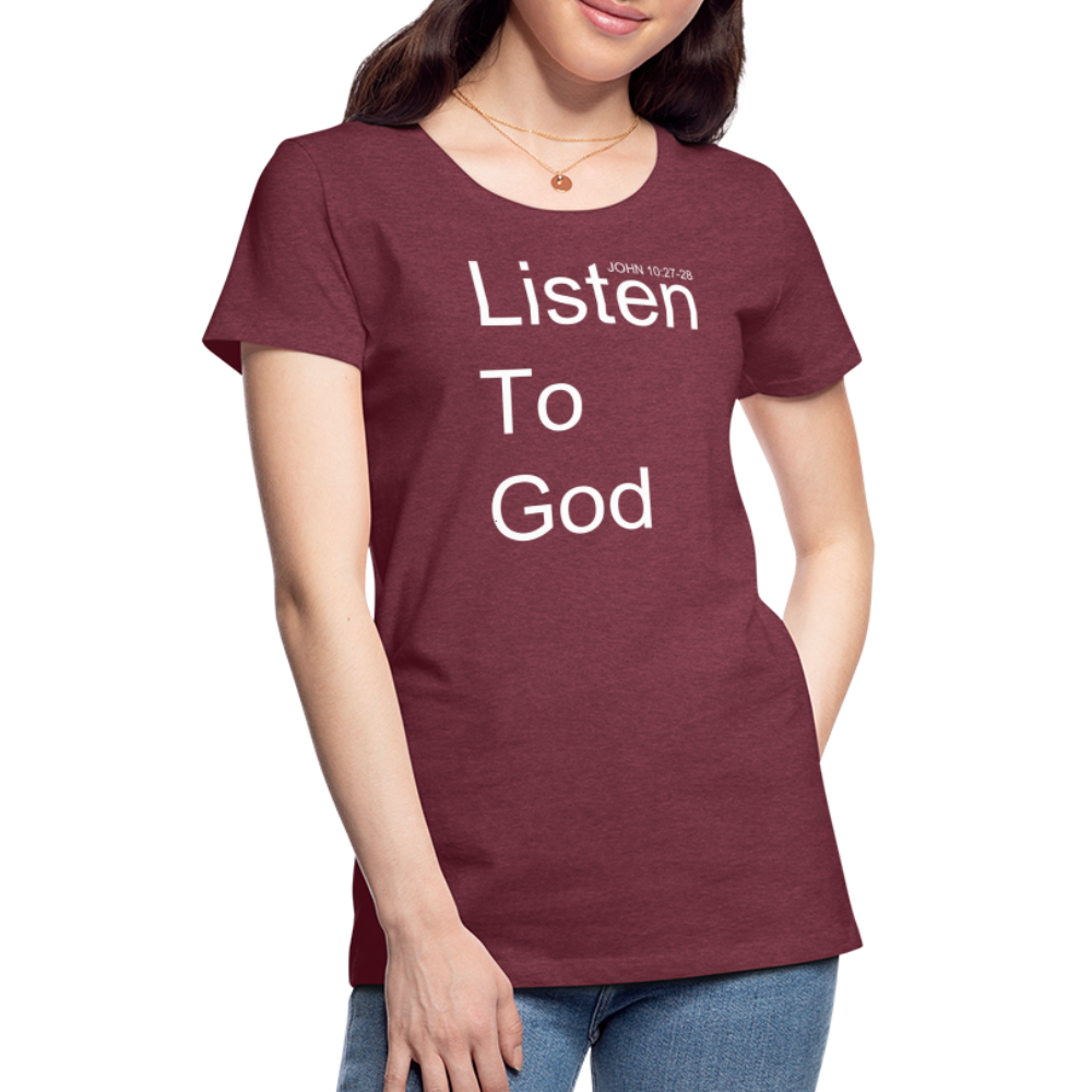 Listen To God Premium T-Shirt Elisheba M6:33