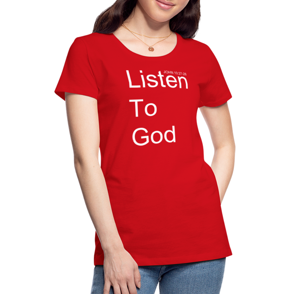 Listen To God Premium T-Shirt Elisheba M6:33