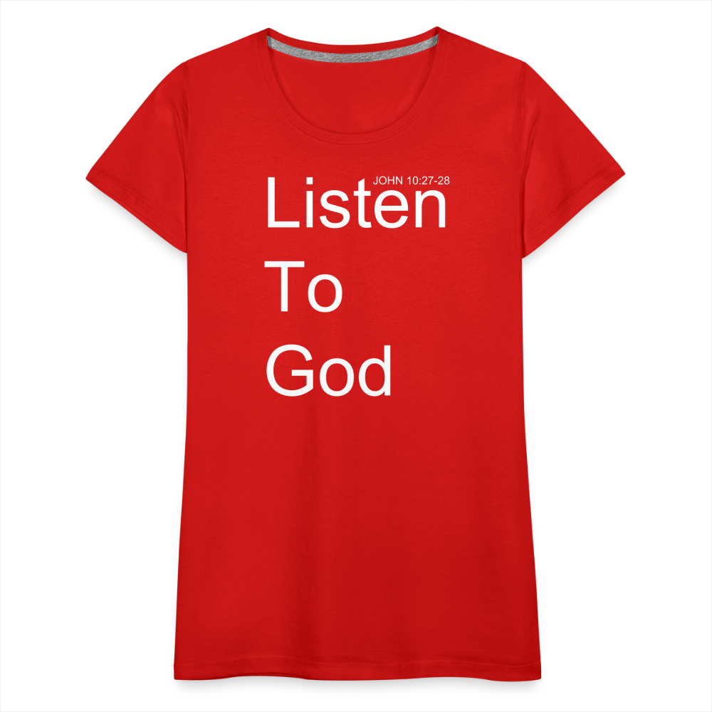 Listen To God Premium T-Shirt Elisheba M6:33
