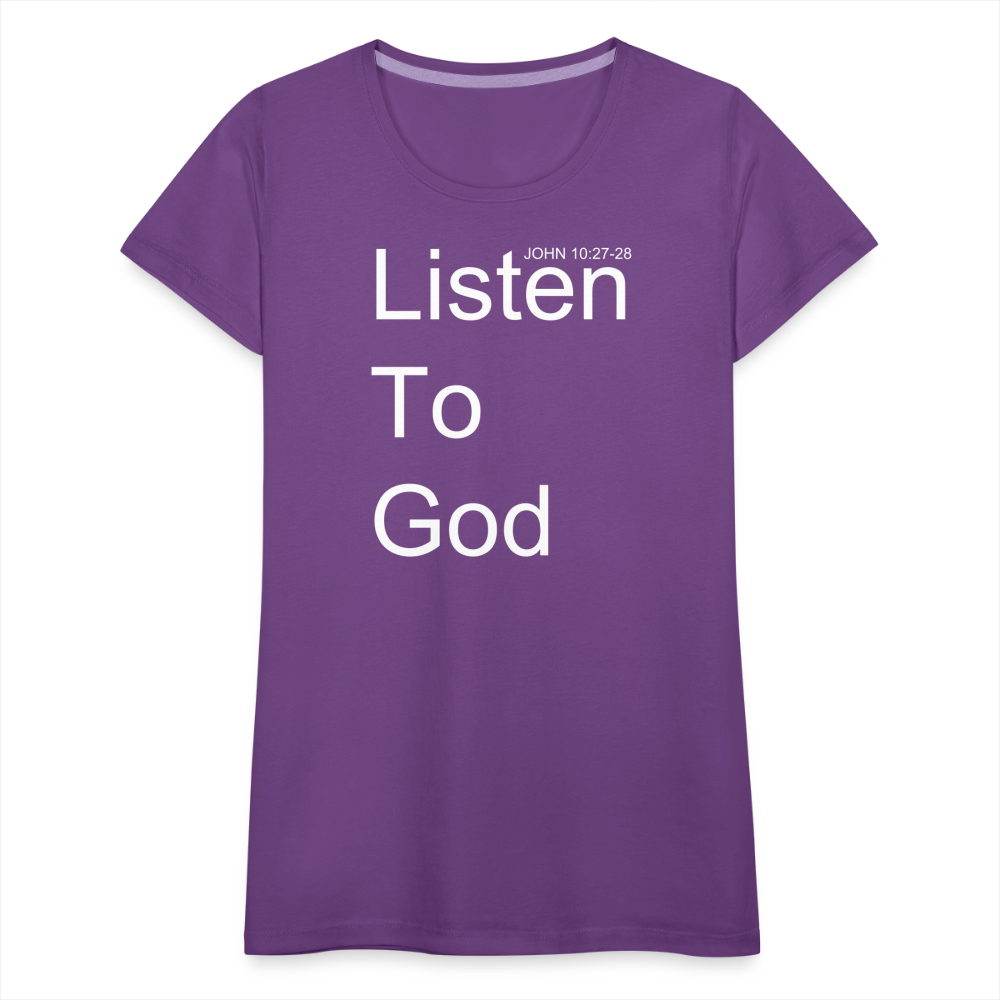 Listen To God Premium T-Shirt Elisheba M6:33